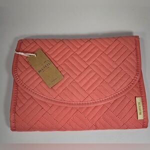 Blush Quilted Cosmetic Clutch